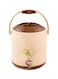 Beige Braided Texture Water Cooler Jug Cane with Dispenser Tap Included Cup Insulated Beverage Dispenser Keeps Water Cold for Long Time Outdoor Picnic Camping