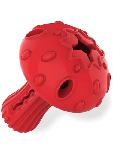 SCHITEC Dog Chew Toy for Large &amp; Medium Dogs, Rubber Treat Dispensing Toy for Aggressive Chewers, Interactive Slow Feeder Tough Puzzle Toys Teeth Cleaning