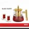 Elegant Glass Teapot 950ml with Golden Lid &amp; Handle, Heat Resistant Tea Pot for Home &amp; Office