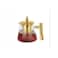 Elegant Glass Teapot 950ml with Golden Lid &amp; Handle, Heat Resistant Tea Pot for Home &amp; Office