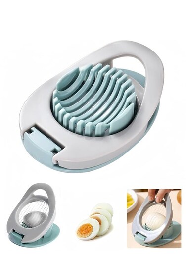 Multifunctional Egg Cutter - Stainless Steel Wire Egg Slicer for Boiled Eggs, Ham, Banana, and Strawberry