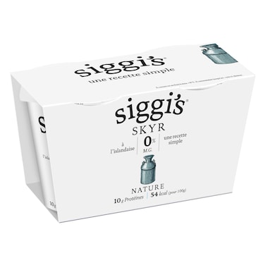 Siggi&rsquo;s Skyr Plain, 140g Pack of 2
