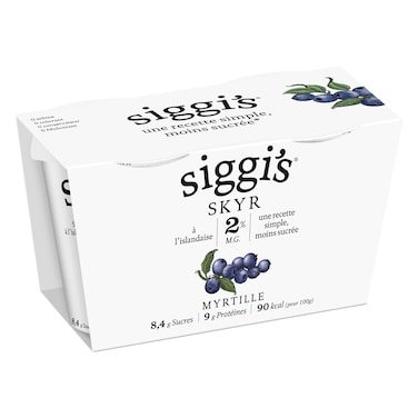 Siggi&rsquo;s Skyr Blueberry, 140g Pack of 2