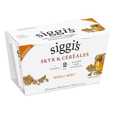 Siggi&rsquo;s Skyr Nuts and Honey, 140g Pack of 2