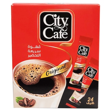 سيتي كافيه قهوة سريعة التحضير الأصلية، 2 غرام حزمة من 24