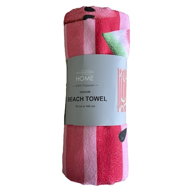 La Collection 250 GSM Polyester Digital Print Beach Towel Watermelon 70x140cm