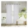 La Collection 100 GSM Polyester Sheer Curtain 240000 White 140x240cm