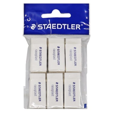 Staedtler Rasoplast Pencil Eraser 6 PCS