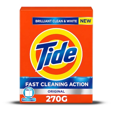 Tide Fast Action High Solution Detergent Powder Original 270g