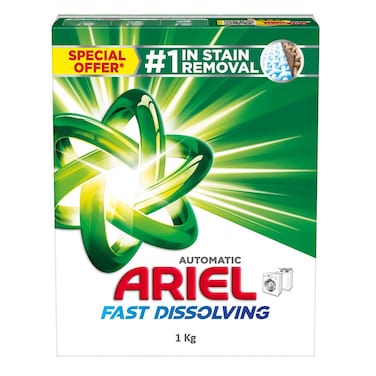 Ariel Detergent Powder Automatic Fast Dissolving 1kg