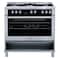 Hoover Free Standing Electric Cooker HMC-S95E-S Silver And Black 90x60cm