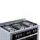 Hoover Free Standing Electric Cooker HMC-S95E-S Silver And Black 90x60cm