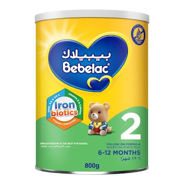 Bebelac Nutri 7-in-1 Growing-Up Formula Milk, Stage 2, from 6 to 12 Months, 800g