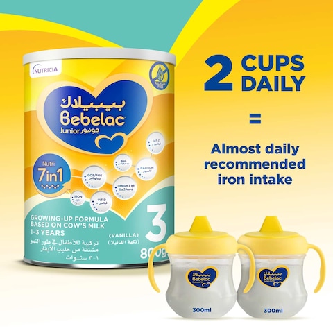 Bebelac Junior 3 Nutri 7in1 Growing Up Formula from 1 to 3 years 800g