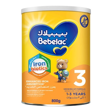 Bebelac Junior Nutri 7-in-1 Growing Up Formula, Stage 3, from 1 to 3 years, 800g