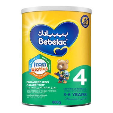 Bebelac Nutri 7-in-1 Growing-Up Formula Milk, Stage 4, from 3 to 6 Years, 800g
