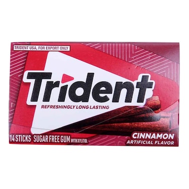 Trident Sugar Free Cinnamon Flavour Gum 14 Gums