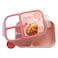 Lock &amp; Lock To Go, 3-Compartment Lunch Box, Pink, 980ml