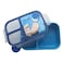 Lock &amp; Lock To Go, 3-Compartment Lunch Box, Blue, 980ml