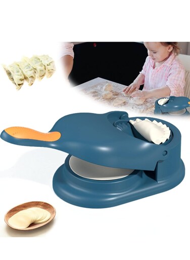 2 in 1 Dumpling Maker Machine for Adult Kids, Dumpling Skin Maker Dumpling Moulds, Home Manual Dumpling Making Tool, Happy &amp; Easy to Make Dumplings for Family Ngiht