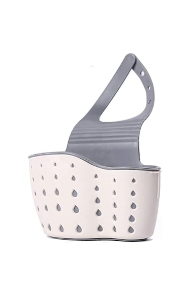 McMola Sink Storage Basket - Sink Caddy Soap and Sponge Holder Drying Rack Holders Dish Drying Rack Sink Shelf, by Ashnna (Beige, Pink, Green (random))