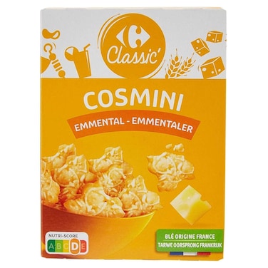 Carrefour Classic Emmental Cheese Crackers, 105g