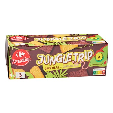 Carrefour Sensation Jungle Trip Chocolate Cookies 225g