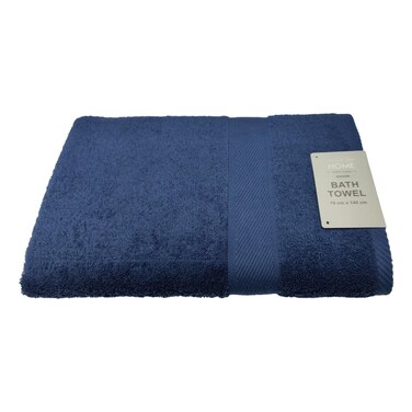 La Collection 420 GSM Cotton Bath Towel Dark Navy 70x140cm