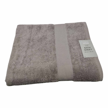 La Collection 420 GSM Cotton Bath Sheet Mid Grey 100x150cm