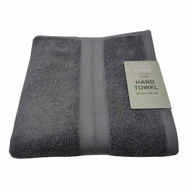 La Collection 550 GSM Cotton and Viscose Hand Towel 22001148 Dark Grey 50x90cm
