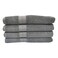 لا كولكشن منشفة حمام 550 GSM من القطن الخالص والفيزيكوز موديل 22001149 مقاس 70 × 140 سم - رمادي داكن