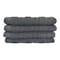 La Collection 500 GSM Cotton Zero Twist Face Towels 22003095 Dark Grey 30x30cm 4 PCS