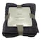 La Collection 500 GSM Cotton Zero Twist Face Towels 22003095 Dark Grey 30x30cm 4 PCS