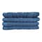 La Collection 500 GSM Cotton Zero Twist Face Towels Blue 30x30cm 4 PCS