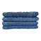 La Collection 500 GSM Cotton Zero Twist Face Towels Blue 30x30cm 4 PCS