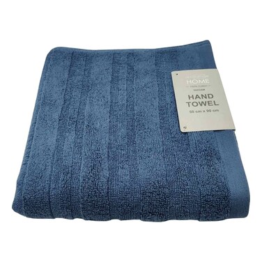 La Collection 500 GSM Cotton Zero Twist Hand Towel Blue 50x90cm