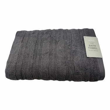 La Collection 500 GSM Cotton Zero Twist Bath Towel 22001154 Dark Grey 70x140cm