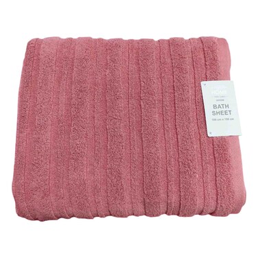 La Collection 500 GSM Cotton Zero Twist Bath Towel Dark Fuchsia 100x150cm