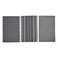 La Collection 200 GSM Cotton and Polyester Kitchen Towels Dark Grey 40x65cm 3 PCS