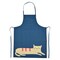 La Collection 170 GSM Cotton Apron Navy Design 60x90cm