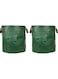 Toguma 2Pcs Reusable Yard Waste Bags Collapsible Trash Can Outdoor Garbage Can Yard Leaf Waste Bag Leaf Collector Garden Bag Yard Waste Bin for Leaves (Black Green)