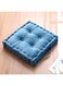 Hcosmy Floor Cushion Pouf, Square Floor Pillow Seating Chenille Meditation Cushion, Thick Tufted Pillows for Living Room Yoga Bedroom Sofa, 45 x 45CM (Turquoise)