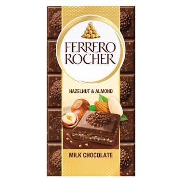 Ferrero Rocher Milk Hazelnut &amp; Almond Tablets 90g