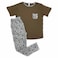 Basic and More Ladies Short Sleeve Printed Pajama Set,  Assorted