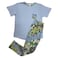 Basic and More Ladies Short Sleeve Printed Pajama Set,  Assorted