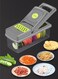 15 in 1 multifunctional vegetable chopper   Professional onion chopper   Vegetable slicing,diced and shredded in one   Carrot and garlic food vegetable slicer   With storage container