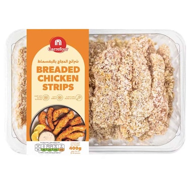Carrefour Breaded Chicken Strips 400g