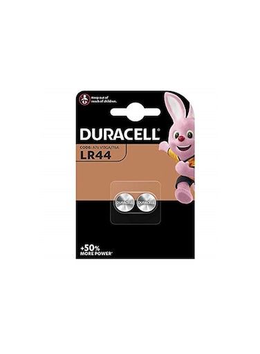 Duracell LR44 1.5V Alkaline Batteries (Pack of 2 Batteries)