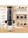 Portable Espresso Machine Compatible with Capsules and Ground Coffee