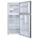 Hoover Top Mount Double Door Refrigerator HTR-M386-S Inox 386L
